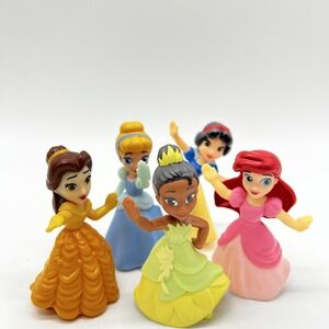 Disney Princesses Cinderella Snow White Belle Ariel Tiana 2021 Happy Meal Toys 5